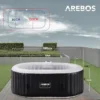 AREBOS Whirlpool Bali oval Inflatable hot Tub